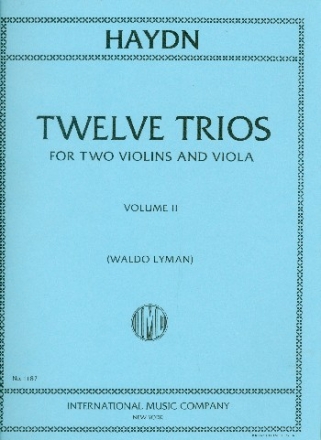 12 Trios vol.2 (nos.7-12) for 2 violins and viola 3 parts