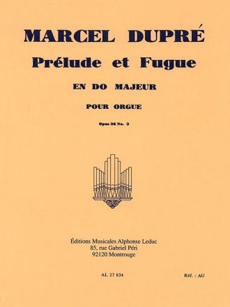 Prlude et fugue do majeur op.36,3 pour orgue