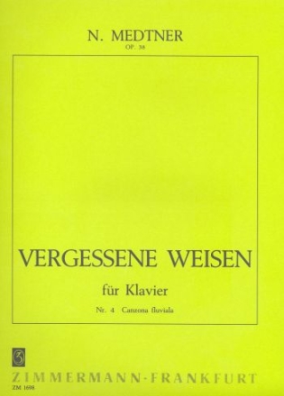 Canzona fluviala op.38,4 fr Klavier Vergessene Weisen Nr.4