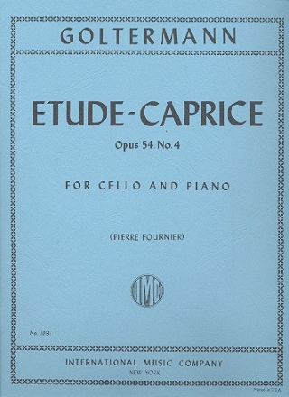 Etude-Caprice op.54 no.4 for cello and piano