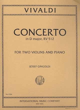 Concerto D major F.I,41 for 2 violins and piano