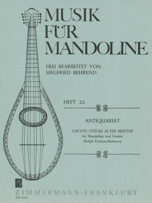 Antiquariat Leichte Stcke alter Meister fr Mandoline und Gitarre