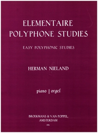 Elementaire polyphone Studies fr Klavier (Orgel)