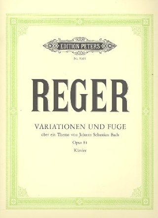 Variationen und Fuge ber ein Thema von Bach op.81 fr Klavier