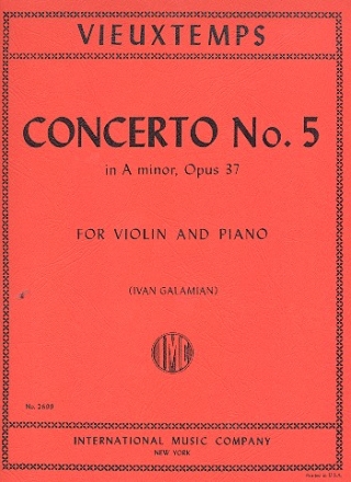 Concerto a minor op.37 no.5 for violin and piano