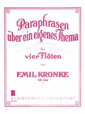 Paraphrasen ber ein eigenes Thema op.184 fr 4 Flten