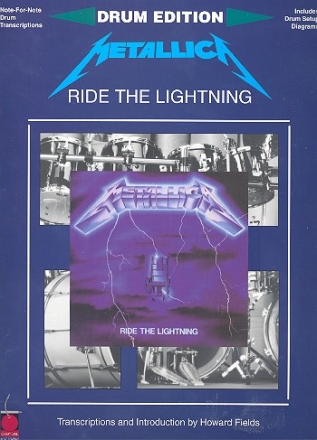 Metallica: Ride the Lightning Songbook for drums