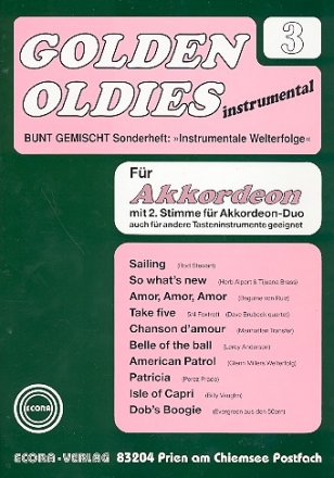 Golden Oldies Band 3 fr Akkordeon Solo, Duo oder andere Tasteninstrumente