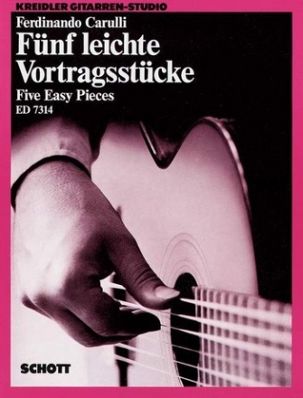 5 leichte Vortragsstcke fr Gitarre