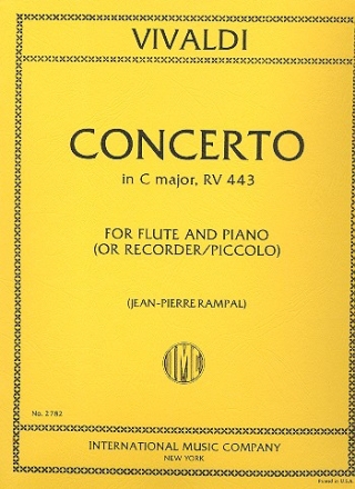 Concerto c major RV443 for flute and piano