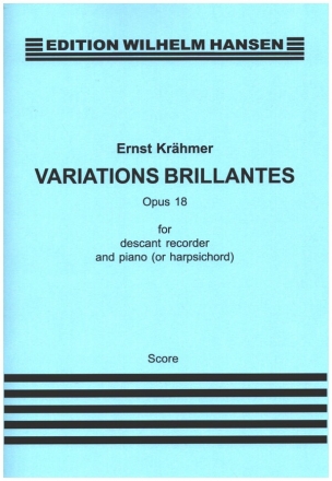 Variations brillantes for descant recorder and piano archive copy