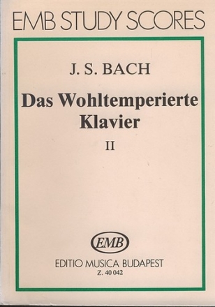 DAS WOHLTEMPERIERTE KLAVIER BAND 2 STUDIENPARTITUR LANTOIS, ISTVAN, ED