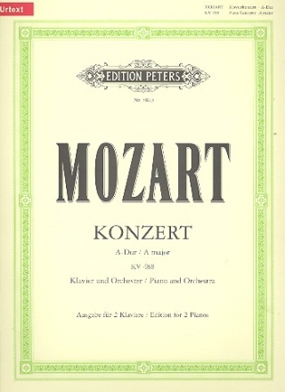 Konzert A-Dur KV488 fr Klavier und Orchester fr 2 Klaviere