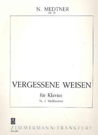 Meditazione op.39,1 fr Klavier