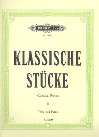 Klassische Stcke Band 2 fr Viola und Klavier