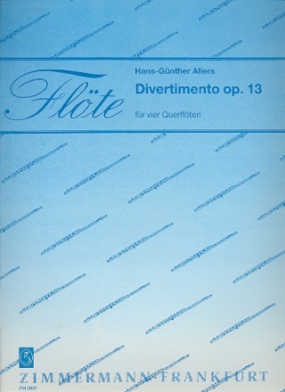 Divertimento op.13 fr 4 Flten Partitur und Stimmen