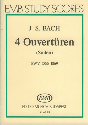 4 Orchestersuiten (Ouvertren) Studienpartitur