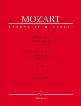 Sinfonie C-Dur KV551 fr Orchester Partitur