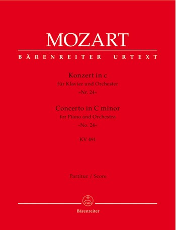 Konzert c-Moll KV491 fr Klavier und Orchester Partitur