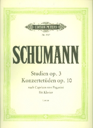 studien op.3 fr Klavier nach Capricen von Paganini