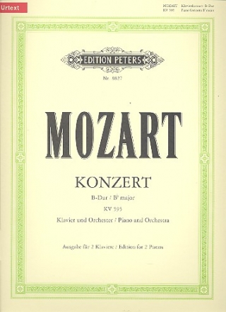 Konzert B-Dur Nr.27 KV595 fr Klavier und Orchester fr 2 Klaviere