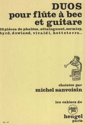 DUOS POUR FLUTE A BEC ET GUITARE SANVOISIN, MICHEL, ED