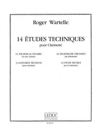 14 ETUDES TECHNIQUES POUR CLARINETTE