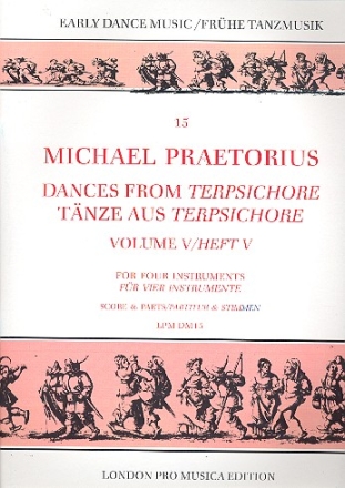 Dances from Terpsichore vol.5 for 4 instruments