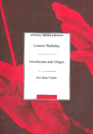 Introduction and allegro Theme and variations for solo violin