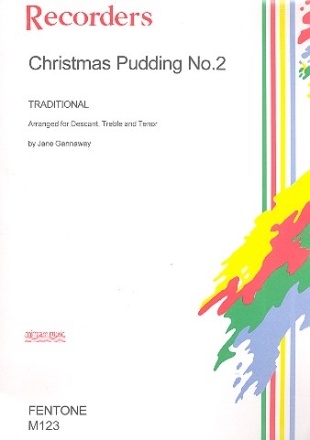 Christmas Pudding no.2 for 9 recorders (SSSAAATTT) score and parts