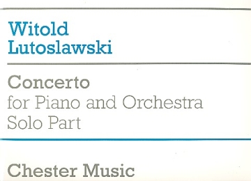 Concerto for piano and orchestra solo part