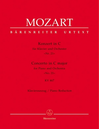 Konzert C-Dur KV467  fr Klavier und Orchester fr 2 Klaviere