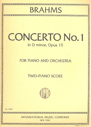 Concerto d minor op.15 no.1 for piano and orchestra for 2 pianos, score