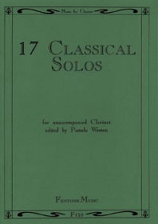 17 classical solos for clarinet