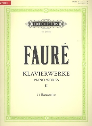 Klavierwerke Band 2 13 barcaroles