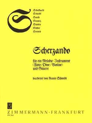 Scherzando fr ein Melodieinstrument (Flte / Oboe / Violine) und Gitarre