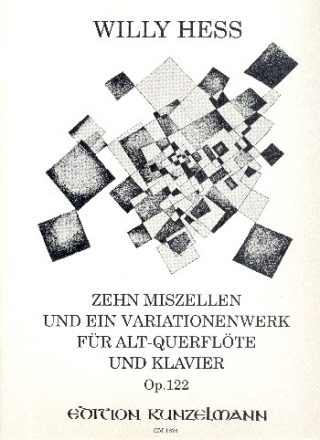 10 Miszellen und ein Variationenwerk op.122 fr Altblockflte (Altflte in G) und Klavier