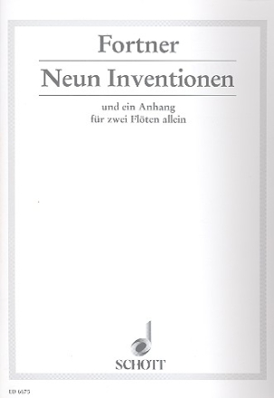 9 Inventionen und 1 Anhang fr 2 Flten allein