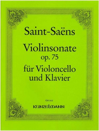 Sonate op.75 fr Violine und Klavier fr Violoncello und Klavier