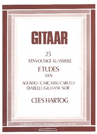 25 eenvoudige Klassieke Etudes voor gitaar