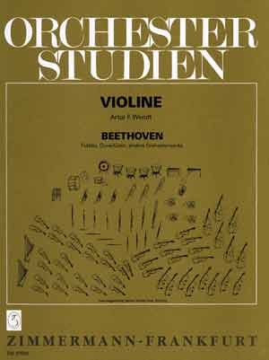 Orchesterstudien fuer violine fidelio, ouvertueren, andere orchesterwerke (artur f. wendt)