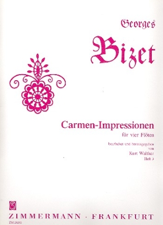 Carmen-Impressionen Band 3 fr 4 Flten Partitur und Stimmen