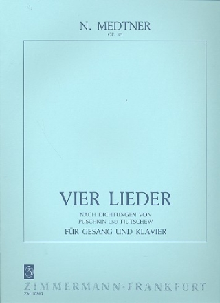 4 Lieder op.45 fr Gesang und Klavier