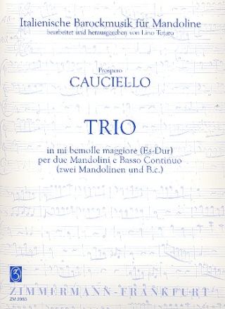 Trio Es-Dur fr 2 Mandolinen und Bc