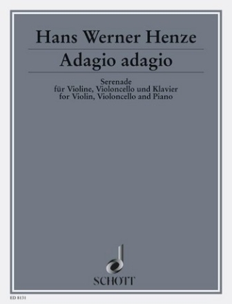 Adagio adagio fr Klaviertrio Partitur und Stimmen