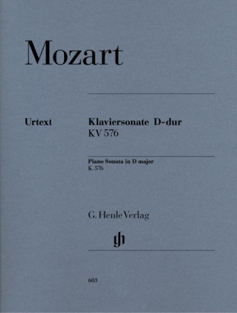 Sonate D-Dur KV 576 fr Klavier