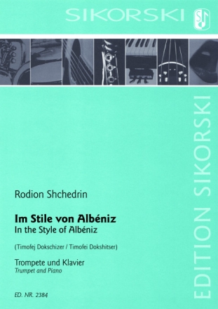 Im Stile von Albeniz: Trompete und Klavier Dokschizer, Timofej, Bearbeiter