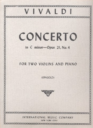 Concerto c minor op.21,4 for 2 violins and piano