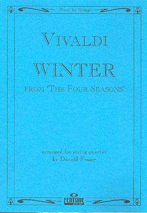 Winter from The Four Seasons for string quartet score and parts