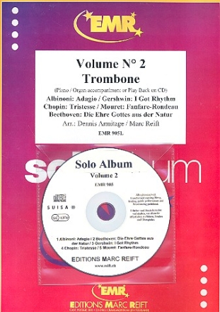 SOLO-ALBUM BD.2 (+CD) FUER POSAU- NE IM BASS-SCHLUESSEL U. KLAVIER ARMITAGE, DENIS, ED.